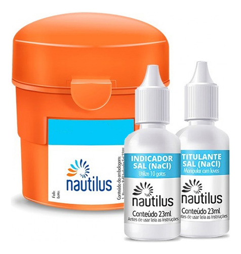 Kit Analise De Sal Cloreto De Sódio Nautilus Para Piscinas