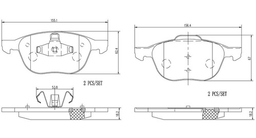 Balatas Delanteras / Mazda 3 Grand Touring 2010 A 2013
