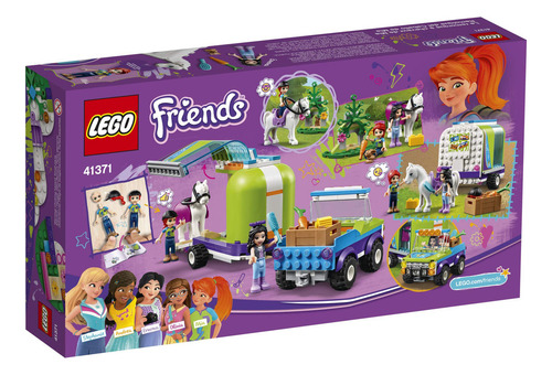 Lego Kit De Construcción Friends (216 Elementos): Remolque Del Caballo De Mia (41371)