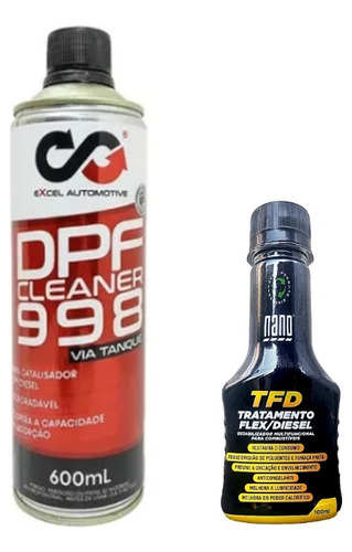 Nano Aditivo Td Diesel 1 Litro + Excel 998 Via Tanque