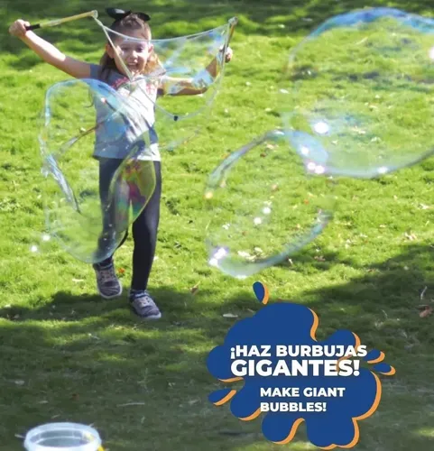 Líquido De Burbujas Gigantes De 5 Litros – Bidón De Recarga Premium Para Pompas XXL, Máquinas Y Varillas, Diversión Asegurada En Cumpleaños Y Jardín