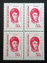 Comprar Argentina, Cuadro Gj 1531 S Martín 50c Fosf 1972 Mint L11736