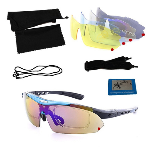 Lentes Deportivo Intercambiable Polarizado Gafas Uv400 Stock