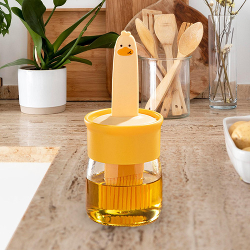 Cepillo For Botellas De Salsa De Crema, Color Beige