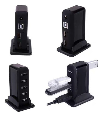 Hub Usb 2.0 C/ 7 Portas Extensoras C/ Fonte Bivolt