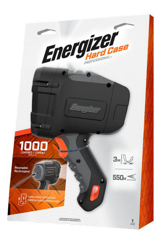 Foco Energizer Hard Case Recargable 1000 Lumens