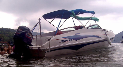 Lancha Real Sunrise 20 Com Evinrude Ficht 150hp 1999