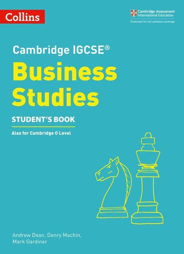 Cambridge Igcse Business Studies - Student's Book, de Dean, Andrew. Editorial HarperCollins, tapa blanda en inglés internacional, 2018