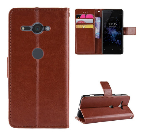 Funda De Piel Con Tapa Para Sony Xperia Xz 2 Compact Busines