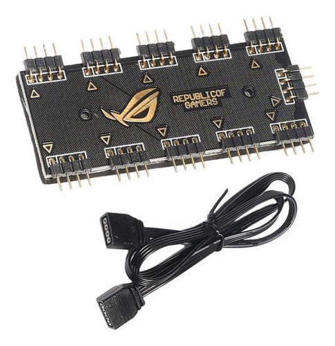 2 X 2-6pack Ventilador De Computador Rgb Hub 2 Peças