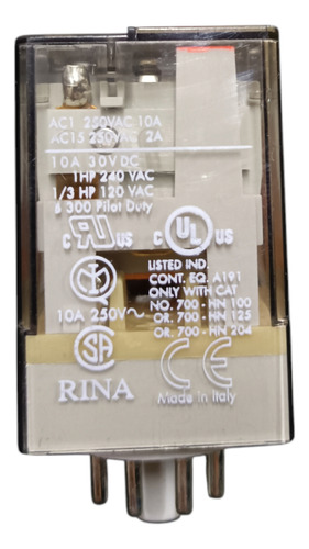 Relé Encapsulado Allen Bradley 120vac 8 Pines 10a 700ha32a1