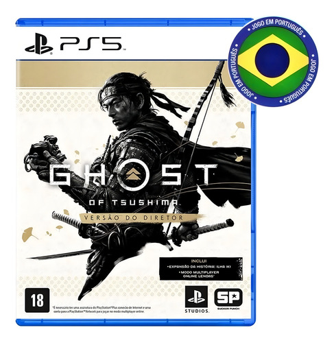 Jogo Ghost Of Tsushima Director's Cut Mídia Física Ps5 Sony