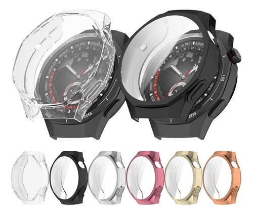 Funda De Tpu Negra Para Huawei Watch Gt 5 Pro De 46 Mm