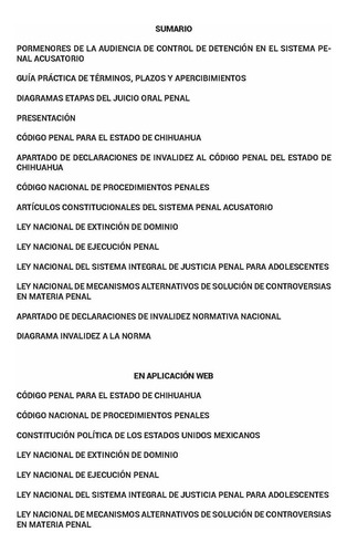 Legislación Esencial Penal De Chihuahua 2025. Código Penal. Código Nacional De Procedimientos Penales. Artículos Constitucionales Del Sistema Penal Acusatorio Y Leyes Complementarias En Materia Penal