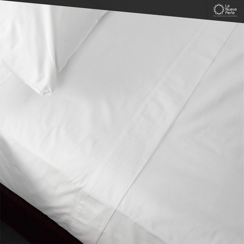 10 Jgo Sabana Hotelera 180 Hilos Matrimonial Blanca Color Blanco Diseño de la tela Liso