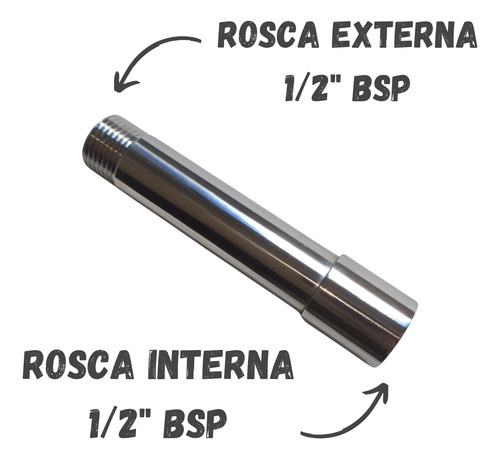 Prolongador Extensor Para Torneiras Bancada/parede 1/2