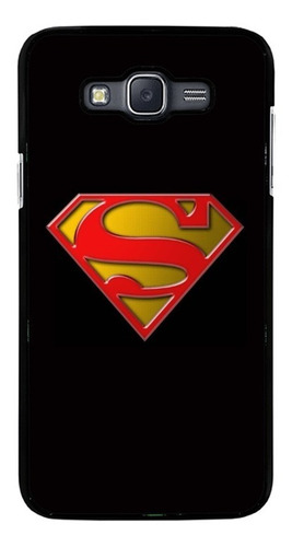 Funda Protector Rudo Para Samsung Galaxy Superman Fondo Negr