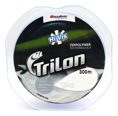 Linha Mono. Mazzaferro Trilon Hi-vis 0.30mm - 300 Metros