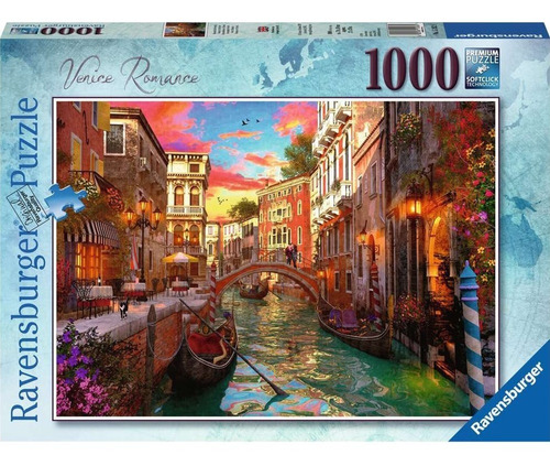 Rompecabezas Ravensburger 1000 Romance En Venecia La Plata