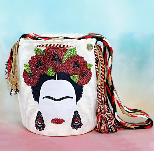 Mochila Wayuu Original Especial Frida Mexico  + Obsequio