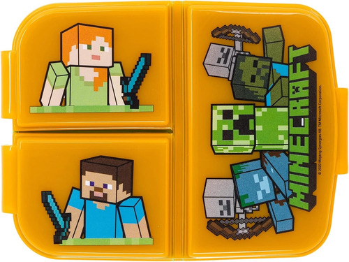 Set Para Niños Botella + Porta Sandwich Minecraft Libre Bpa