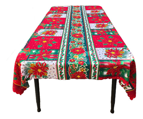 Mantel Navideño Varios Diseños 2 Mts X 1.5 Mts Troquelado