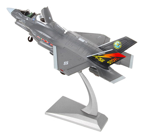 2x 1/72 F-35b + F16d Fighter Diecast Model & Stand