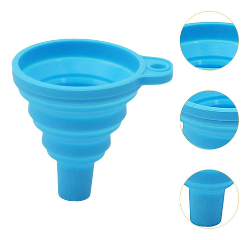 Embudo Plegable De Silicona Embudo Para Enlatar Suministros
