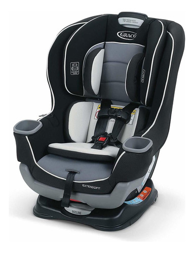 Silla De Auto Bebe Graco Extend2fit Gotham Color Negro