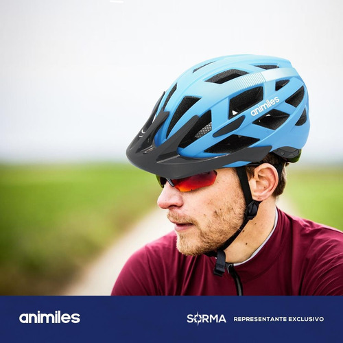 Imagen 3 de 10 de Casco Bicicleta Con Visera Luz Trasera Carga Usb