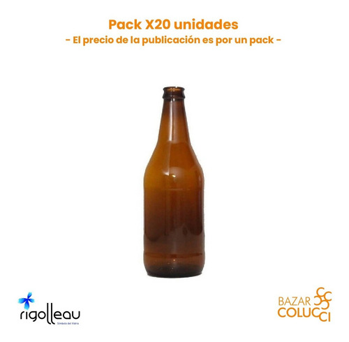Botella Cerveza 500 Cc, Rigolleau Envases - Bazar Colucci