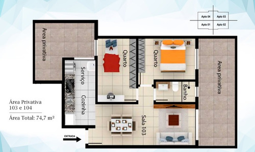 Imagem 21 de 22 de Cobertura Duplex À Venda, 2 Quartos, 1 Vaga, Parque Xangrilá - Contagem/mg - 3532