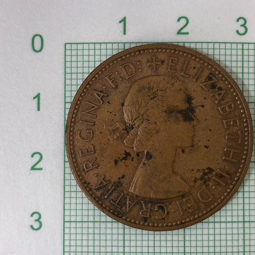 1 Penny Moneda 1967 Gran Bretaña