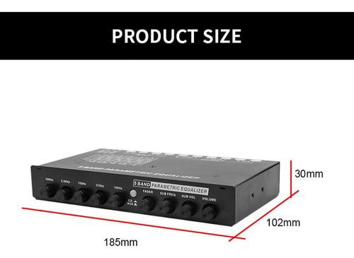 Ecualizador De 5 Bandas Profesional For Sonido De Auto