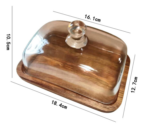 Cúpula De Cristal Para Postre Con Base, Bandeja Para Tartas
