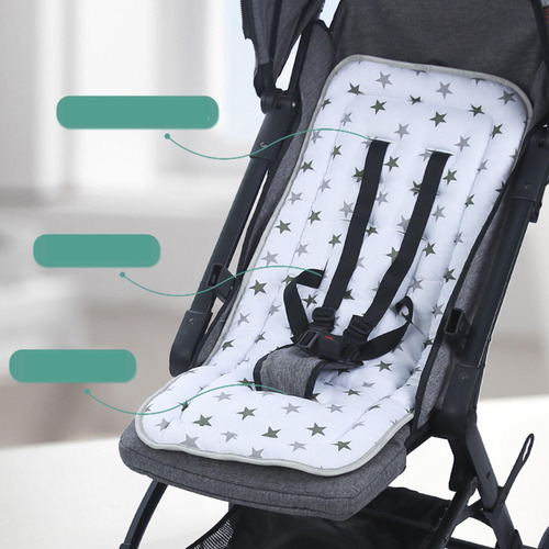 Cojín Para Cochecito De Bebé, Colchón Para Carrito,