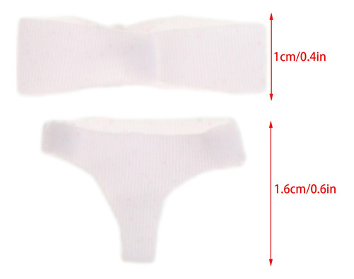 Roupas De Boneca Feminina Em Escala 1/12, Roupas De Branco