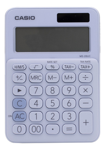 Calculadora Casio Ms-20uc-lb Solar/a Pila