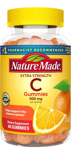 Vitamina C 500 Mg Nature Made 60 Gomitas