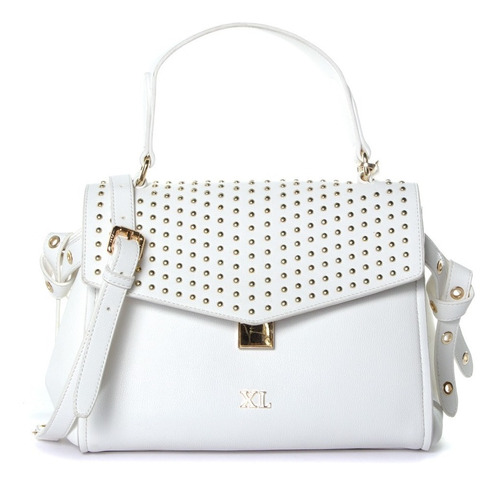 Gabyn Cartera C/ Solapa Blanco Cartera Xl Extra Large Mujer