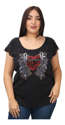 Remera Desigual Print Bordada Original 100% Importada