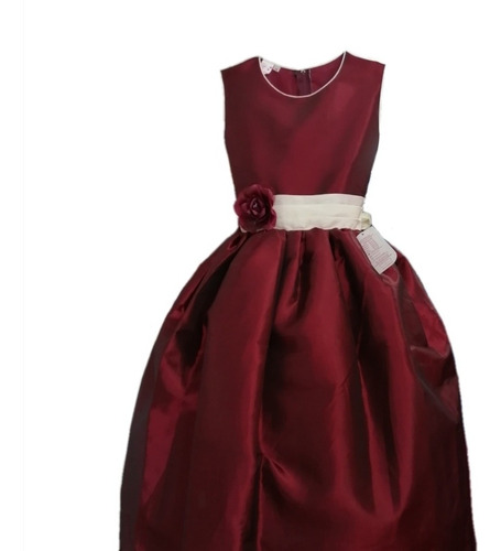 Vestido Largo Color Vino Para Niña Muy Elegante | Envío gratis