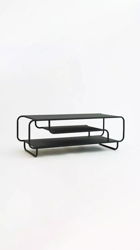 Mesa De Centro / Sala De Metal Boho Cassias - Moderna Negro