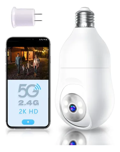 comprar Mcj 2k 4mp Bombilla Cámara De Seguridad 5g Y 2.4g Wifi Cámar