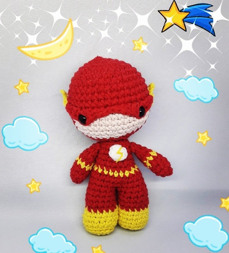 Flash / Super Héroe / Amigurumi / Juguete / Muñeco