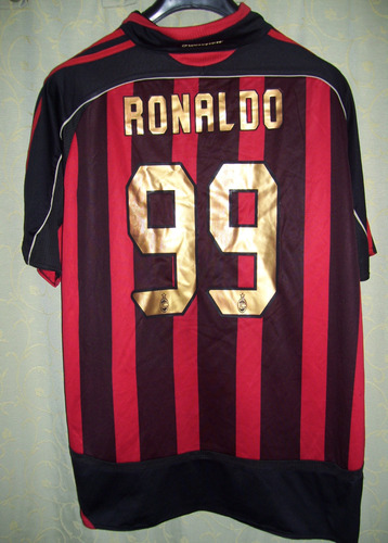 Milan De Italia Fabulosa Prenda 2007 #99 Ronaldo Brasil 2 Xl