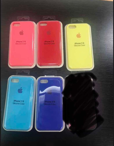 Funda Silicona Case Para iPhone 8/7 8 Plus/7 Plus + Vidrio