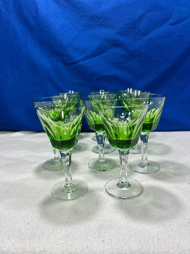 Copas De Cristal Color Verde V35