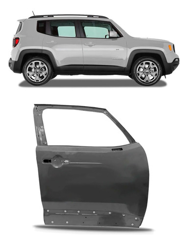 Porta Dianteira Para Jeep Renagade 2015 A 2023