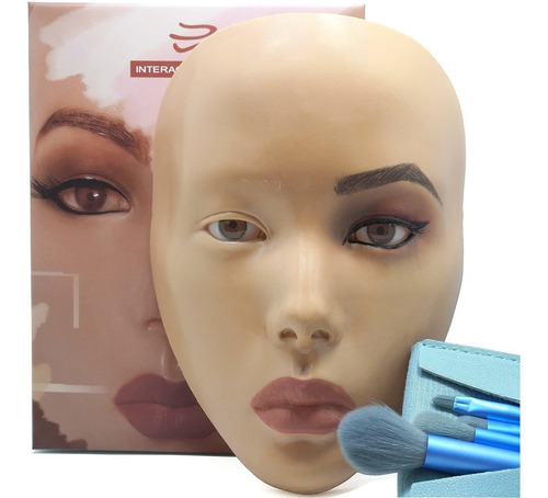 Placa Facial De Práctica De Maquillaje 3d, Cara De Maniquí D